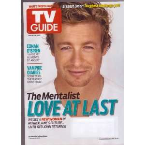  TV GUIDE Magazine (5 10 10) The MENTALIST: Love At Last 