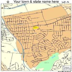  Street & Road Map of East York, Pennsylvania PA   Printed 