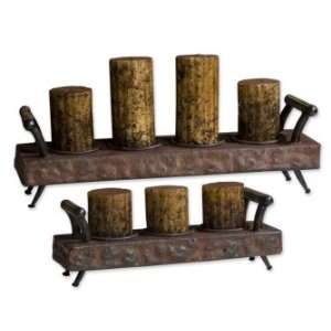   Accessories and Clocks Medan Candle Trays, Set/2: Home & Kitchen