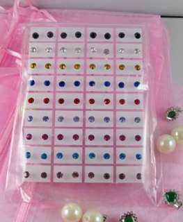WHOLESALE New 24 pairs round pearl Studs earrings  