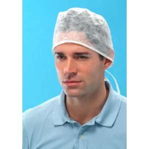  Surgeon Cap with Fixed Ties, 30 GSM White 1000 QTY Health 