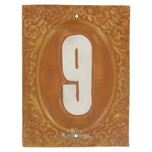   Victorian house numbers   #9 in brulee & marshmallow: Home Improvement