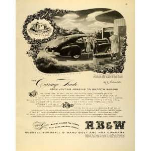   Ward Bolt Nut Vintage Automobile Carriage RB&W Engine   Original Print