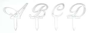   Letter Cake Pick Toppers   perfect for Wedding cakes! NEW!!  