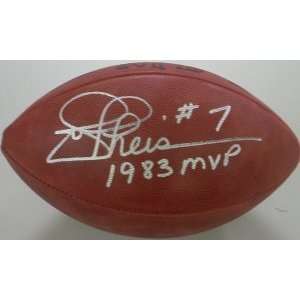 Signed Joe Theismann Ball   Tagliabue 1983MVP   Autographed Footballs