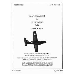  Douglas F3D  1 Aircraft Flight Manual Mc Donnell Douglas Books