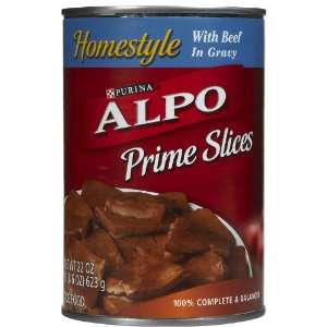  Alpo Prime Slices in Gravy with Beef   12 x 22 oz: Pet 