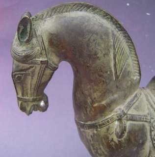 Old Chinese Bronze Horse Statue  