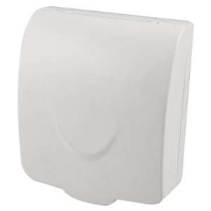 Amico Bathroom Wall Switch Protector Flip Cap White Plastic Waterproof 