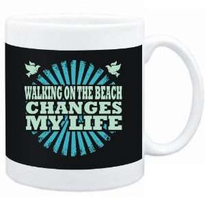  Mug Black  Walking On The Beach changes my life  Hobbies 