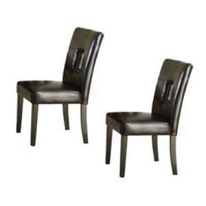  Contemporary Side Chair   Black