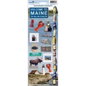  Maine Cardstock Scrapbook Stickers: Office Products
