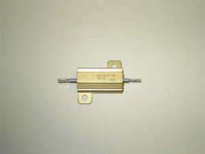 Ohm 25 Watt Resistor Gold Metal Case Ohms Watts  