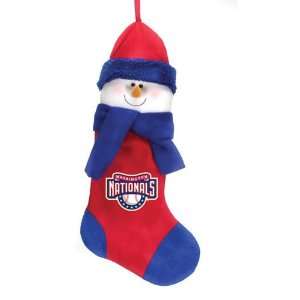  BSS   Washington Nationals MLB Snowman Holiday Stocking 