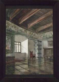 Beautiful Watercolor Painting of a Interior Decoration  