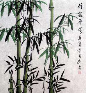This painting is about bamboo. No extra processing on the picture, may 