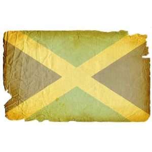  Flag of Jamaica Grunge   Peel and Stick Wall Decal by 