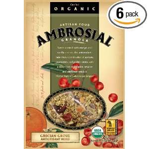Ambrosial Granola Organic Grecian Grove Antioxidant Blend, 6 Count, 12 