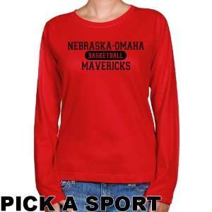  Nebraska Omaha Mavericks Ladies Custom Sport Long Sleeve 
