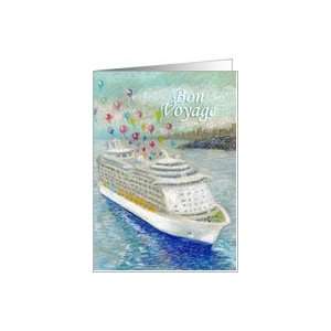  Bon Voyage Cruise Ship Balloon Release Card Health 