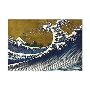 Big Wave (from 100 views of Mt. Fuji) by Katsushika Hokusai 14.00X11 
