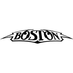  BOSTON 10 BAND LOGO WHITE DECAL STICKER: Everything Else