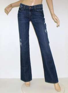 SEVEN 7 FOR ALL MANKIND Dark NEW YORK VINTAGE Destroyed Bootcut Jeans 