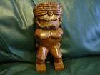 Vintage Hawaiian Tiki War God Carved Wood Statue Paul Marshall