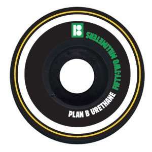  Plan B   Vogues Skateboard Wheels (52mm)   Black, Set of 4 