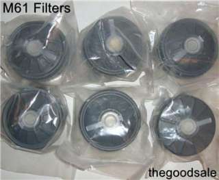 lot of 10 Brand New Nato Finnish M61 Military Gas Mask 60mm Filters 