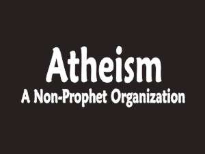 Atheism A Non Prophet Funny Decal Bumper Sticker #257  