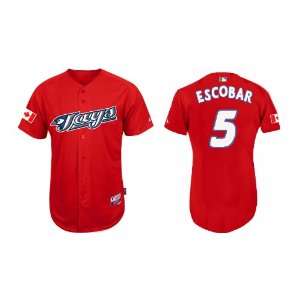  Toronto Blue Jays #5 Yunel Escobar Red 2011 MLB Authentic 