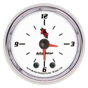    Auto Meter 7185 C2 2 Analog Illuminated Clock Gauge: Automotive