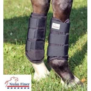   Nunn Finer American Style Galloping Boots Black, Rear 