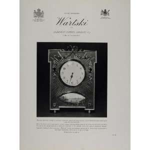  1953 Print Ad Wartski Faberge Clock Michael Perchin London 
