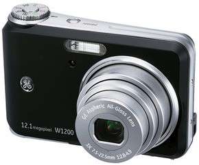 GE W1200 2.5 LCD Digital Camera 12.2MP 3X Optical Zoom   Black  
