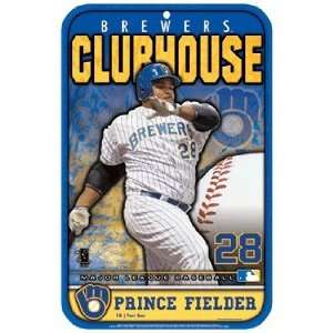    MLB Milwaukee Brewers Prince Fielder Sign: Sports & Outdoors