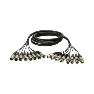   Snake Cable 8 Channel XLR Female to XLR Male 10 ft. Electronics