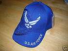 NWT US AIR FORCE BALL CAP   3D WING   RAPID DOMINANCE