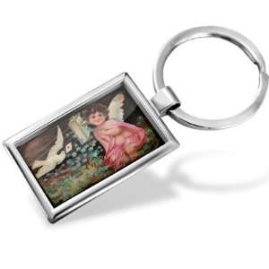   Angels & love letters, Vintage   Hand Made, Key chain ring: Jewelry