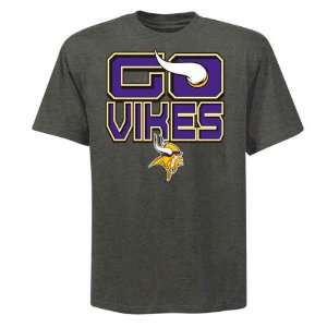    Minnesota Vikings Grey Go Vikes T Shirt