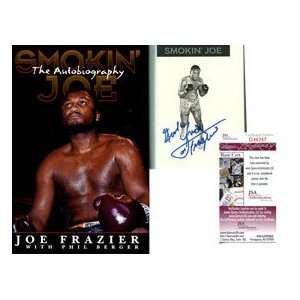  Joe Frazier Autographed Smokin Joe Book Sports 