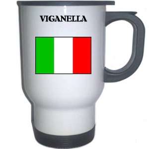  Italy (Italia)   VIGANELLA White Stainless Steel Mug 