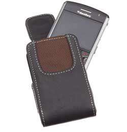   leather case has magnetic closure for easy access. View larger