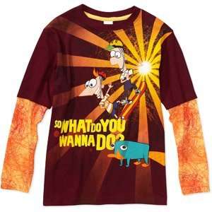  Phineas and Ferb Mock layer Graphic Tee 