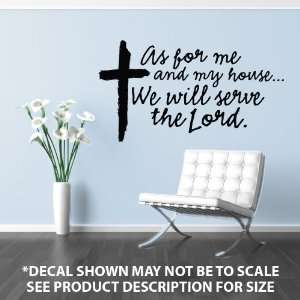  We Will Serve the Lord Wall Décor Sticker Vinyl Decal 