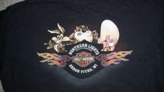 Mens Harley Davidson Looney Tunes Sweatshirt T Shirt Lot XXL 2XL 2X 