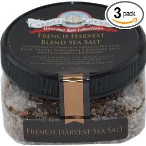 Caravel Gourmet Sea Salt, French Harvest, 4. Ounce (Pack of 3)  