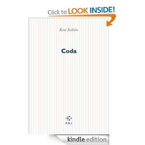 Coda (Fiction) (French Edition) René Belletto  Kindle 