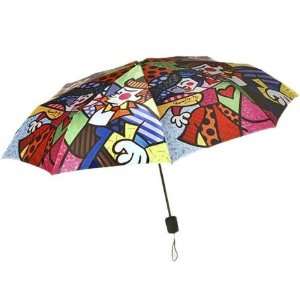    Romero Britto Travel Size Umbrella in Swing Design 